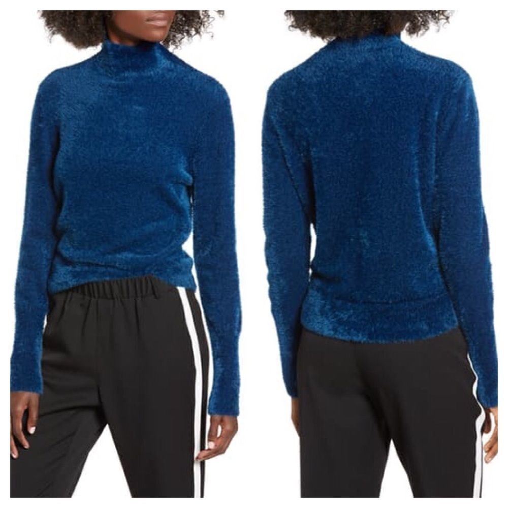 Leith Eyelash Knit Pullover Size Large
